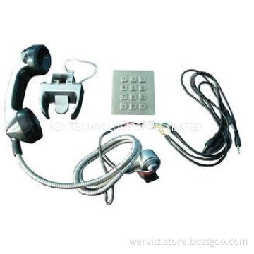 Sliver Alloy Vandal Proof Public Phone Sets With Numeric Ke